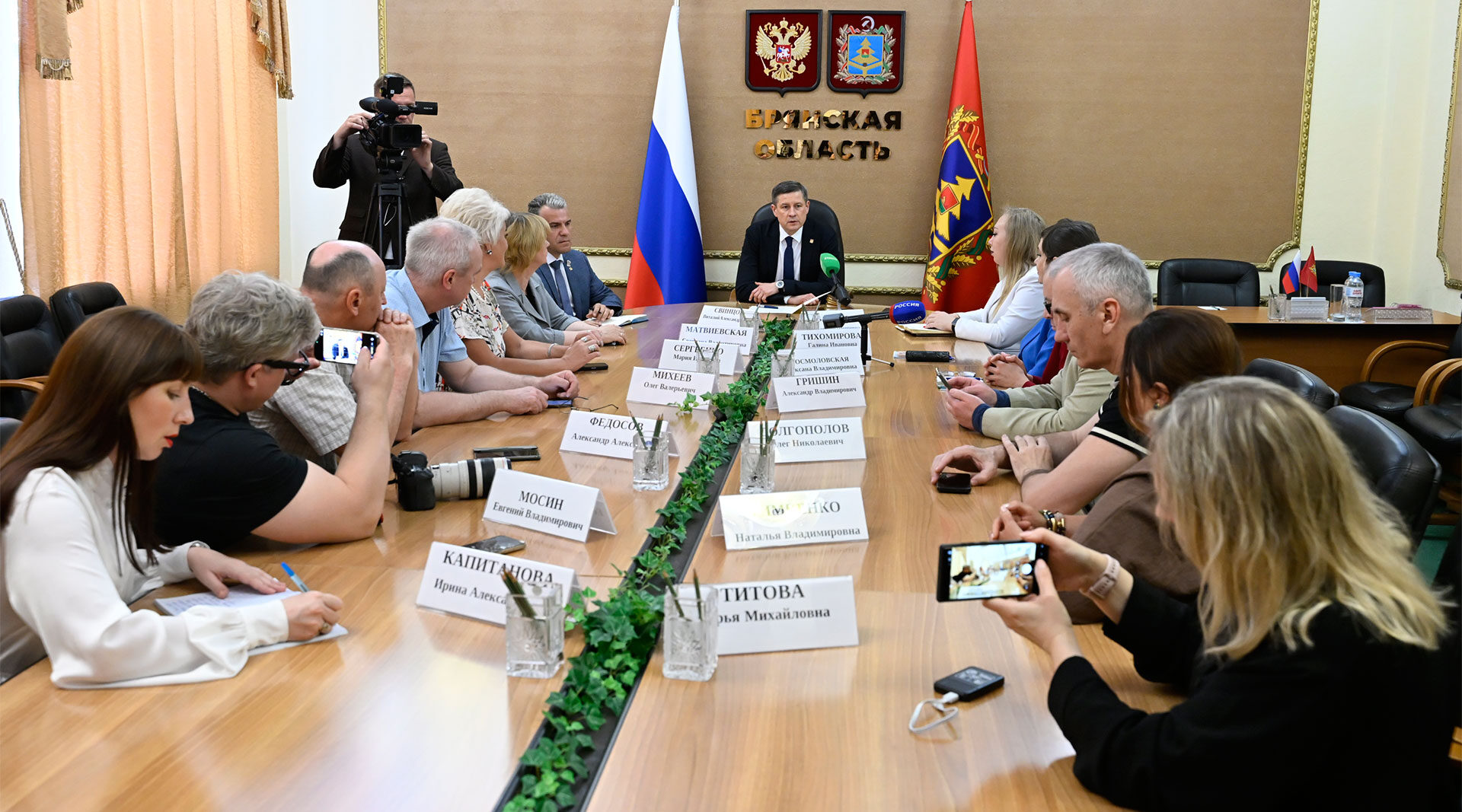 Егор Ковальчук встретился с руководителями ведущих СМИ