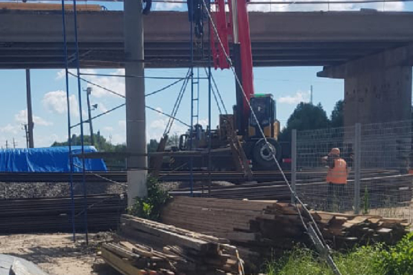 В брянской Унече по нацпроекту идёт капитальный ремонт путепровода