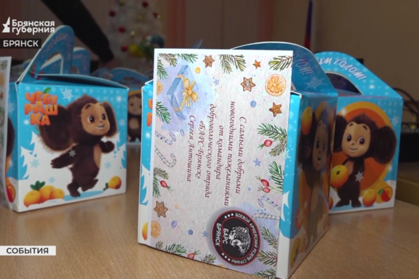 Семьи участников СВО получили новогодние подарки от командира «БАРС-Брянск» Сергея Антошина