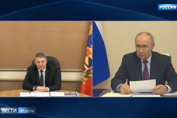 Разговор Владимира Путина с Александром Богомазом стал «Вестью недели»