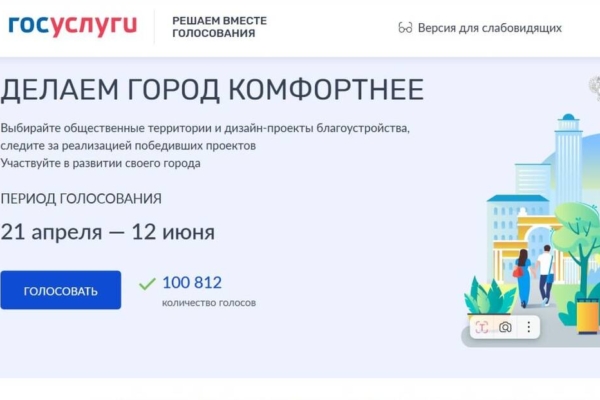 Более ста тысяч жителей Брянской области проголосовали за объекты благоустройства