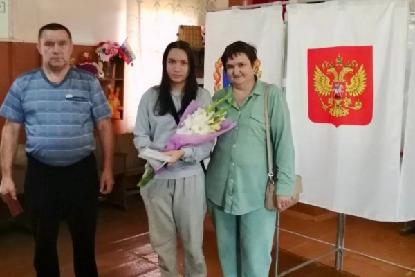 Ветеран Афганистана и его дочь приняли участие в голосовании на выборах Губернатора Брянской области