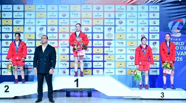 Брянская спортсменка Ольга Брягиня завоевала бронзу Кубка мира по самбо