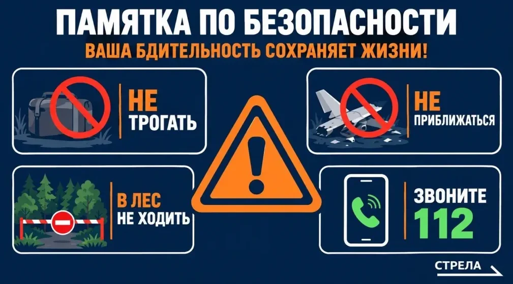 Как вести себя при обнаружении опасных предметов, БПЛА и в приграничных лесах
