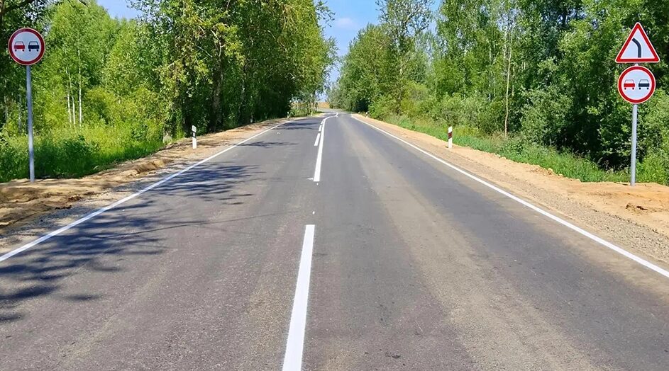 В Брянской области по нацпроекту обновили 6 км трассы Сураж – Гордеевка